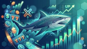 Современная иллюстрация игровых автоматов Bullshark для статьи о стратегиях риска и прибыли в 2026 году